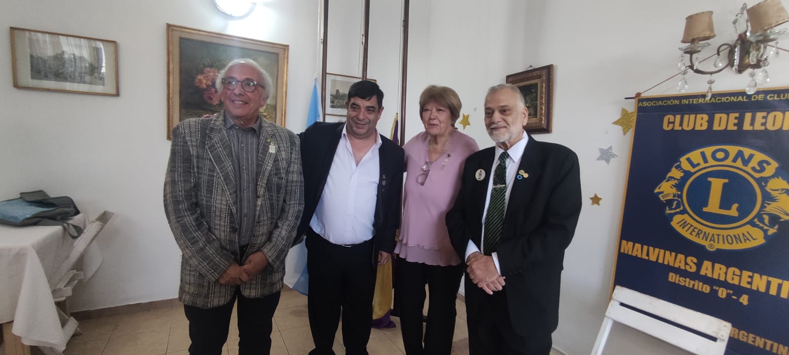 El Club de Leones de San Andrés apadrinó el nuevo Club de Leones de Malvinas Argentinas 